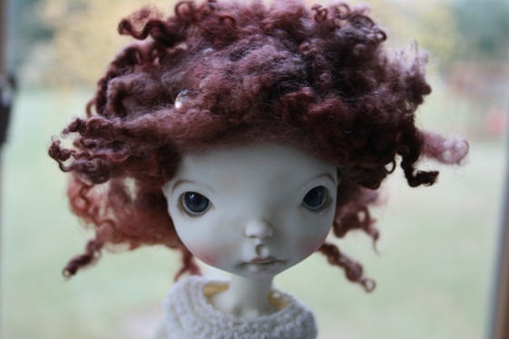 8" Wool OOAK wig